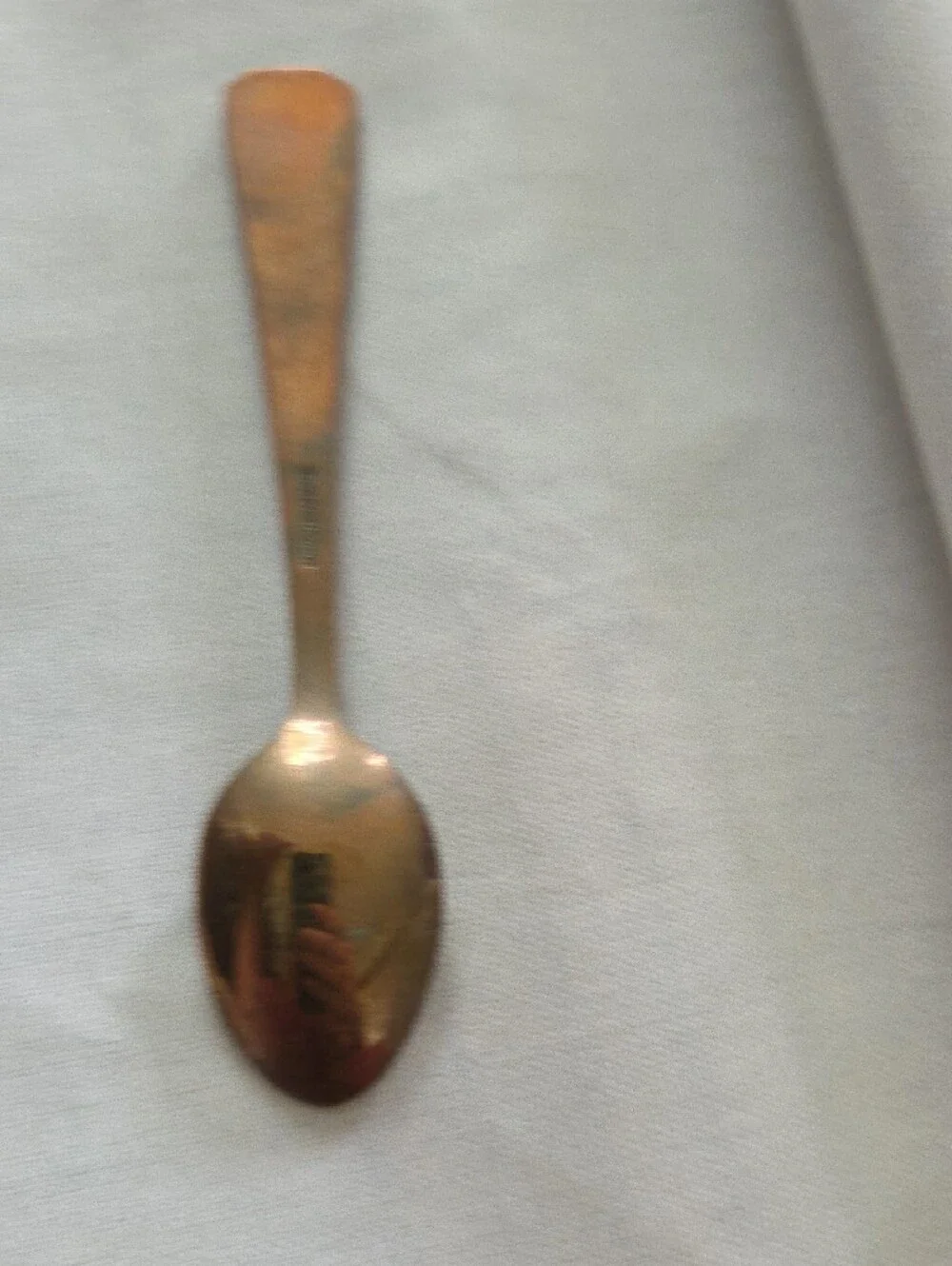 Copper-Tone Decorative Collectible Spoon - El Paso Texas